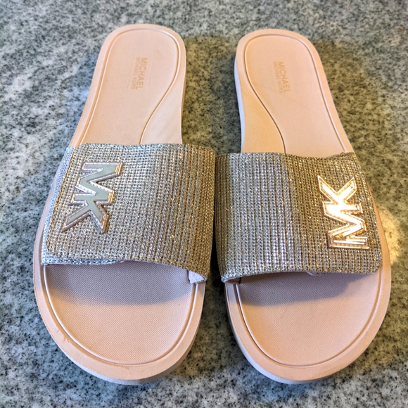 MK Women's Slide Sandals - Picture 1 of 4